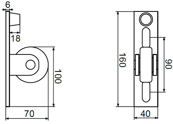 Galinio stulpo atraminis ratukas.