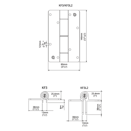 D&D Technologies vyriai balti aliumininiai su pritraukimu 2vnt be kojelių tvoros varteliams iki 20kg.