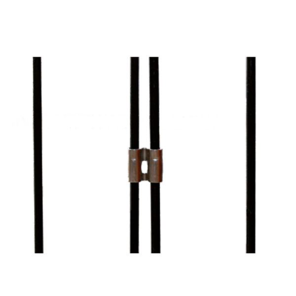 Kabė tvoros segmentų tarpusavio sujungimui.