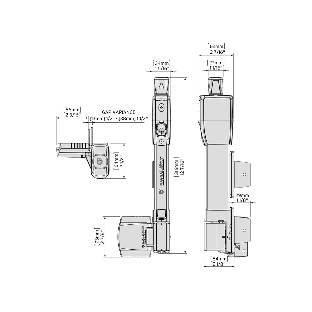 D&D Technologies apsauginis skląstis varteliams - trumpas.