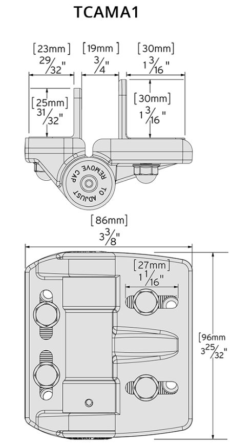 D&D Technologies reguliuojami vyriai su pritraukimu 2vnt (metalas-metalas/medis) tarpui iki 38mm.