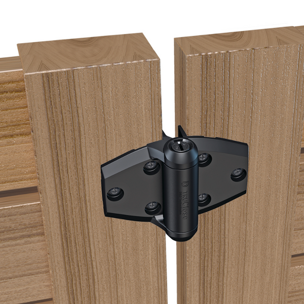 D&D Technologies vyriai su pritraukimu 2vnt (medis-medis) su 2 kojelėmis tvoros varteliams iki 30kg.