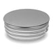 Įkalamas kamštelis chromuotu viršumi, apvalus