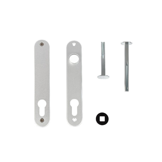 Locinox dangteliai įmontuojamoms spynoms vienpusei rankenai 3025-HYB-BLIND, sidabriniai